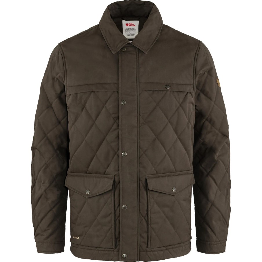 Dark Olive Fashion Fjällräven Övik Wool Padded Jacket M