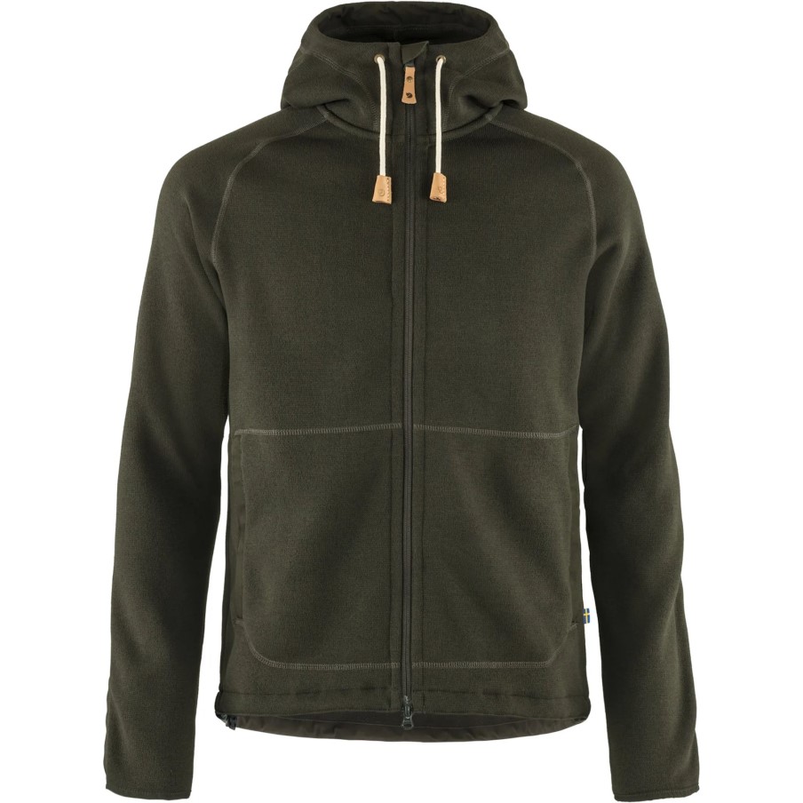 Övik Fleece Hoodie M Fjällräven Deep Forest