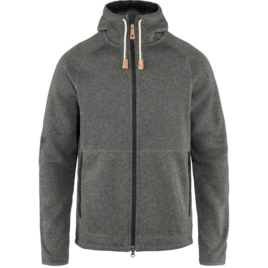 Fashion Fjällräven Övik Fleece Hoodie M Dark Grey