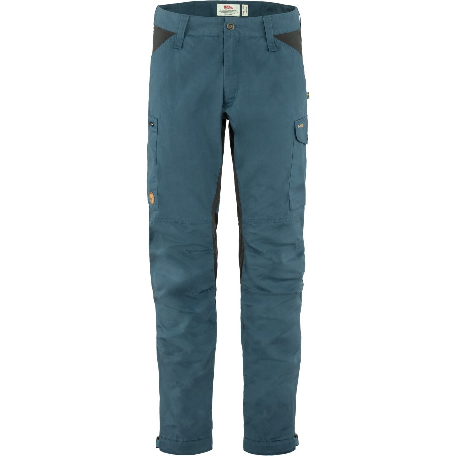 Fjällräven Uncle Blue-Dark Grey Kaipak Trousers M Long