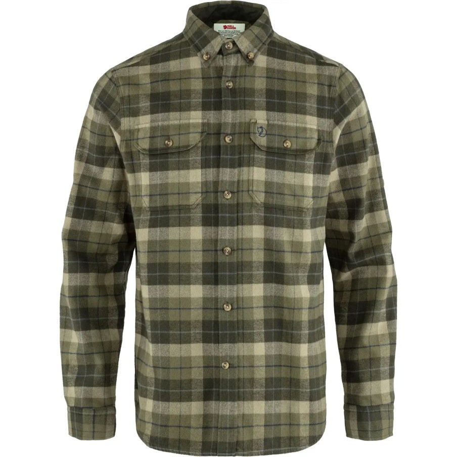 Green-Deep Forest Fjällräven Singi Heavy Flannel Shirt M
