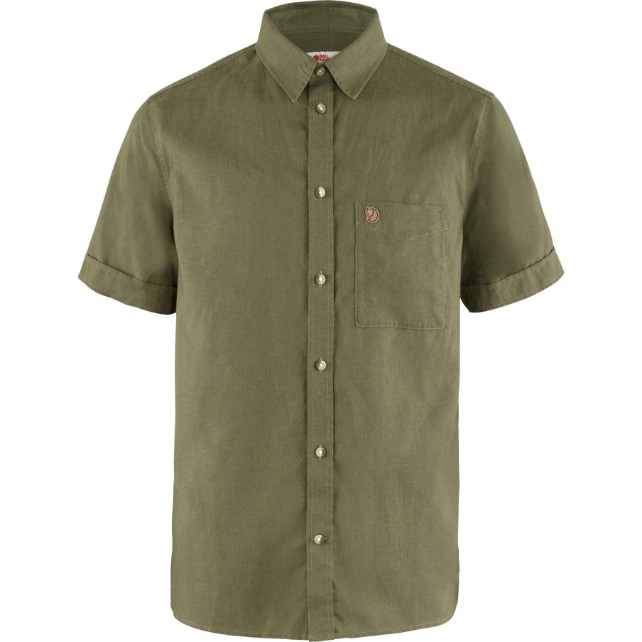 Övik Travel Shirt Ss M Fjällräven Green