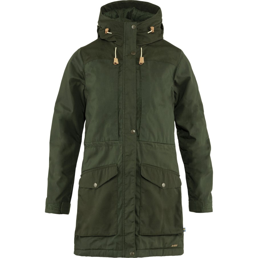 Fjällräven Singi Wool Padded Parka W Deep Forest