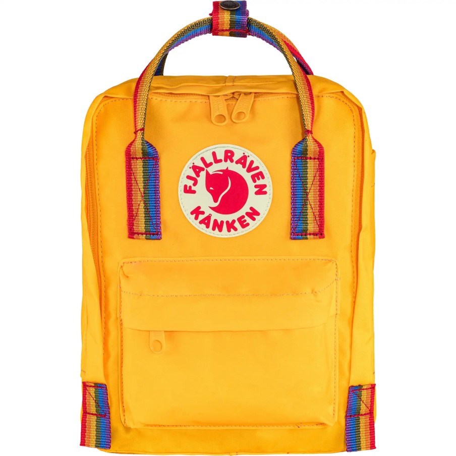 Fjällräven Warm Yellow-Rainbow Pattern Kånken Rainbow Mini
