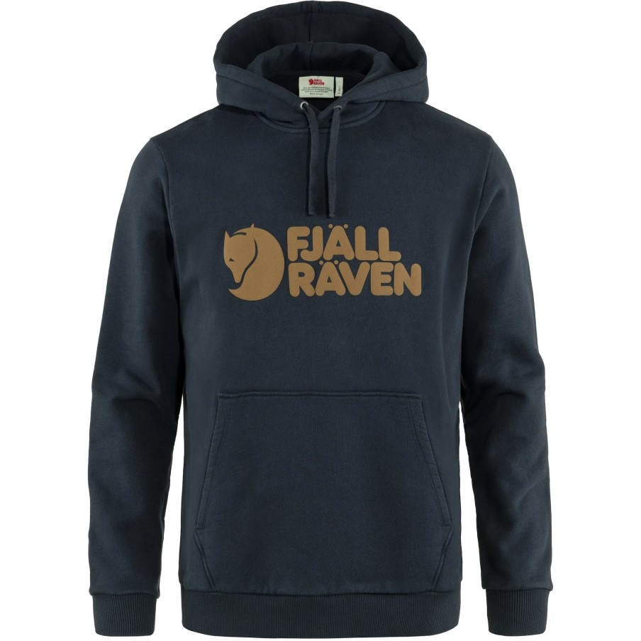 Dark Navy Fjällräven Logo Hoodie M