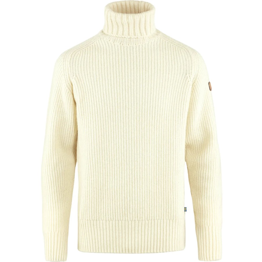 Chalk White Övik Roller Neck Sweater M Fjällräven
