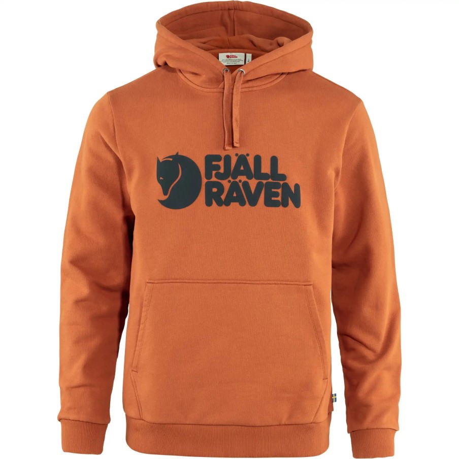 Logo Hoodie M Fjällräven Terracotta Brown
