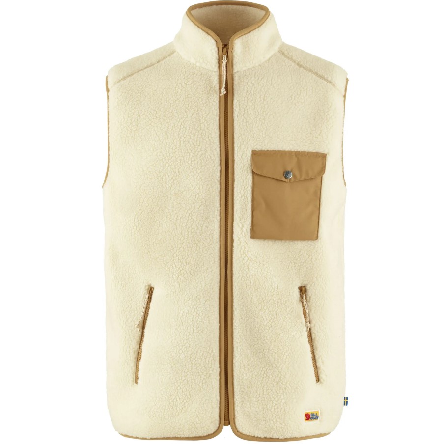 Vardag Pile Fleece Vest M Chalk White-Buckwheat Brown Fjällräven