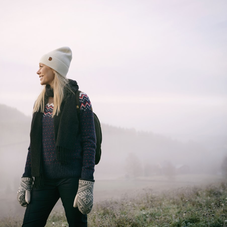 Fjällräven Directional Rib Beanie Grey