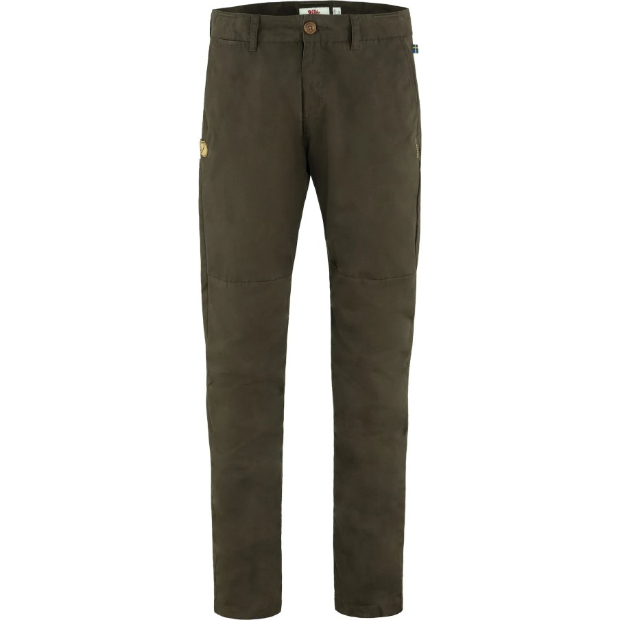 Srmland Tapered Trousers M Long Fashion Fjällräven Dark Olive