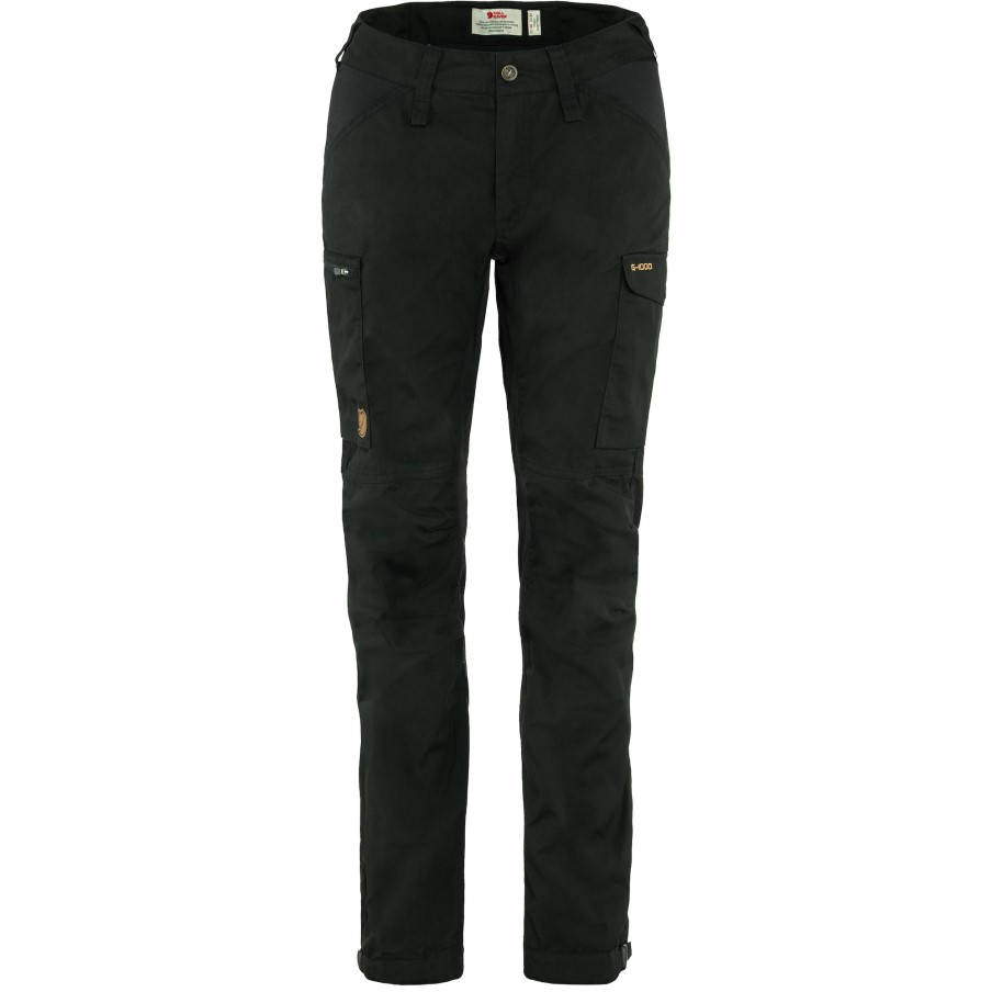 Fjällräven Black Kaipak Trousers Curved W